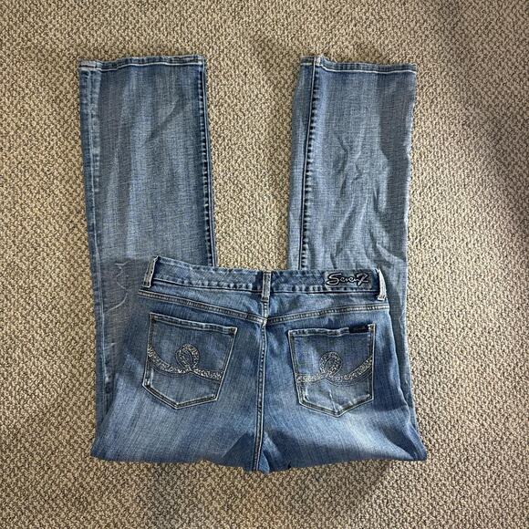 Perfect rare vintage y2k low rise 7’s jeans - Picture 1 of 8